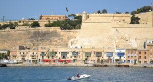 Valletta fortitudes seen from the sea