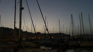 The Birgu Marina at night