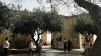 Barrakka Gardens in Valletta, Malta, with the Les Miserables monument seen in a corner