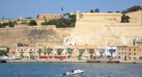 Valletta fortitudes seen from the sea